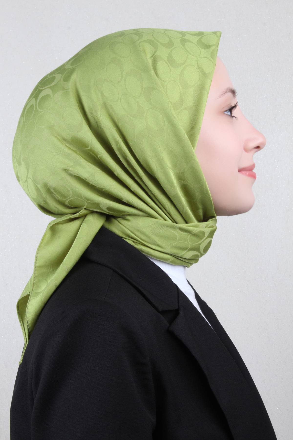 Pamuklu Jakar Eşarp 4114-2 Olive