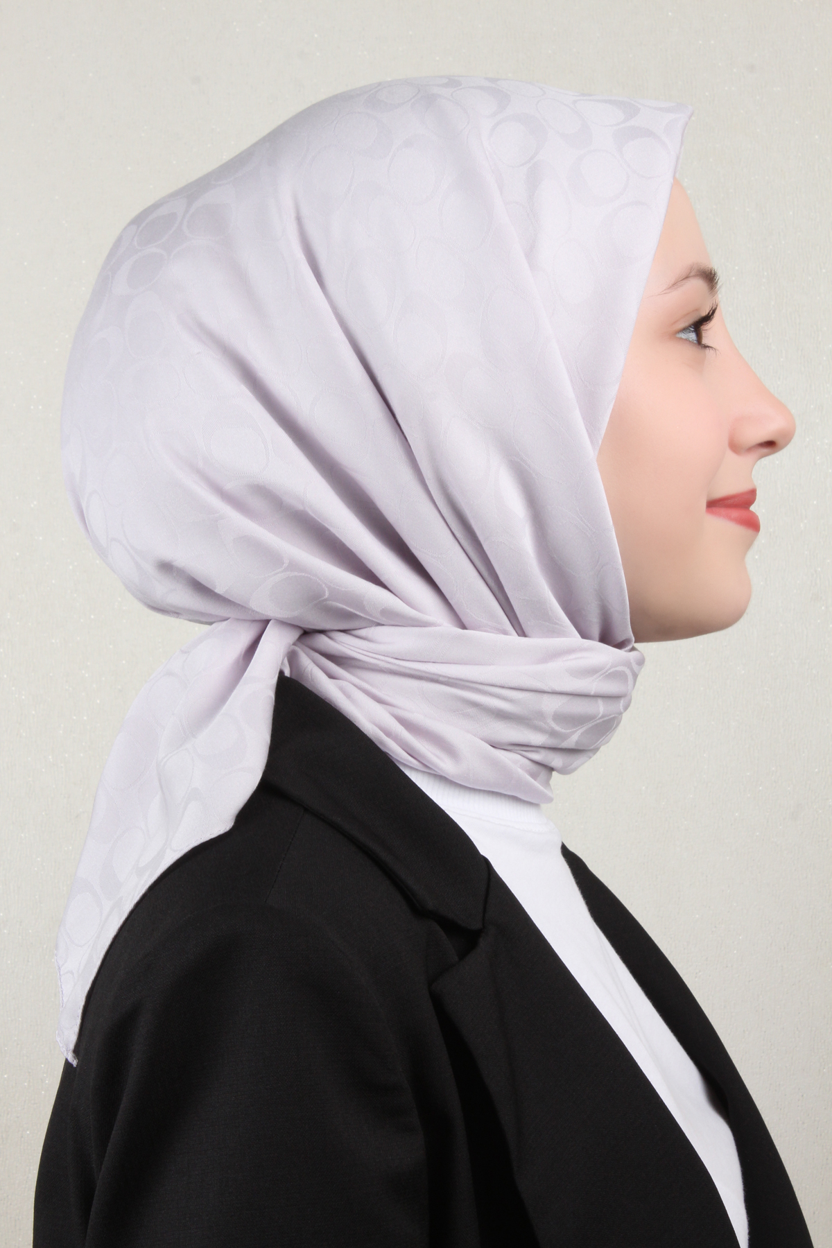 Pamuklu Jakar Eşarp 4114-22 Gri