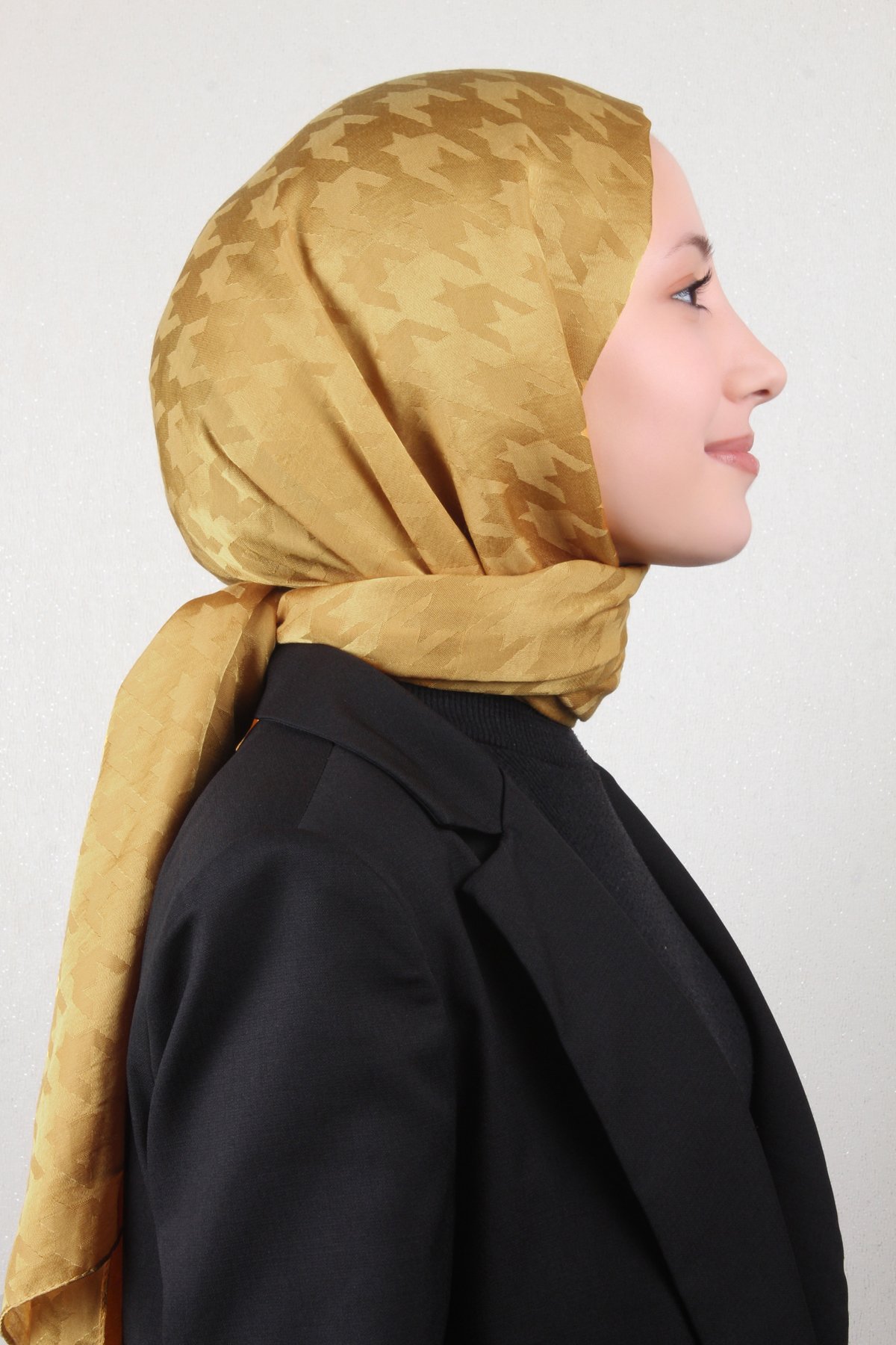 Pamuklu Jakar Şal 4110-12 Hardal