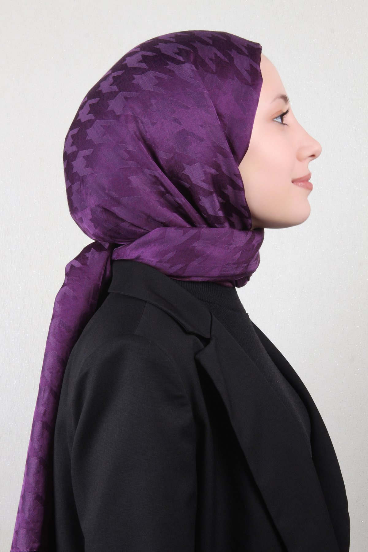 Pamuklu Jakar Şal 4110-13 Mor