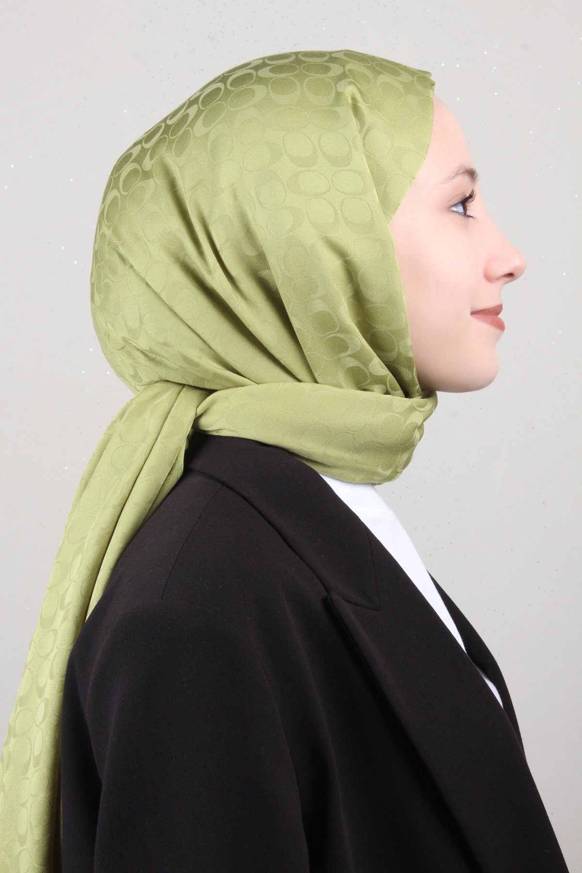 Pamuklu Jakar Şal 4113-1 Olive