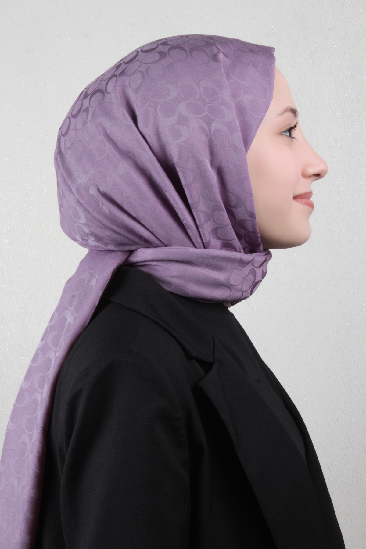 Pamuklu Jakar Şal 4113-18 Leylak