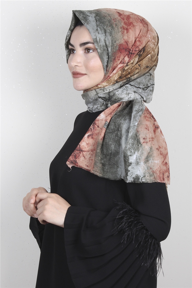Pamuklu Serin Şal 2450-6 Mint Yeşili