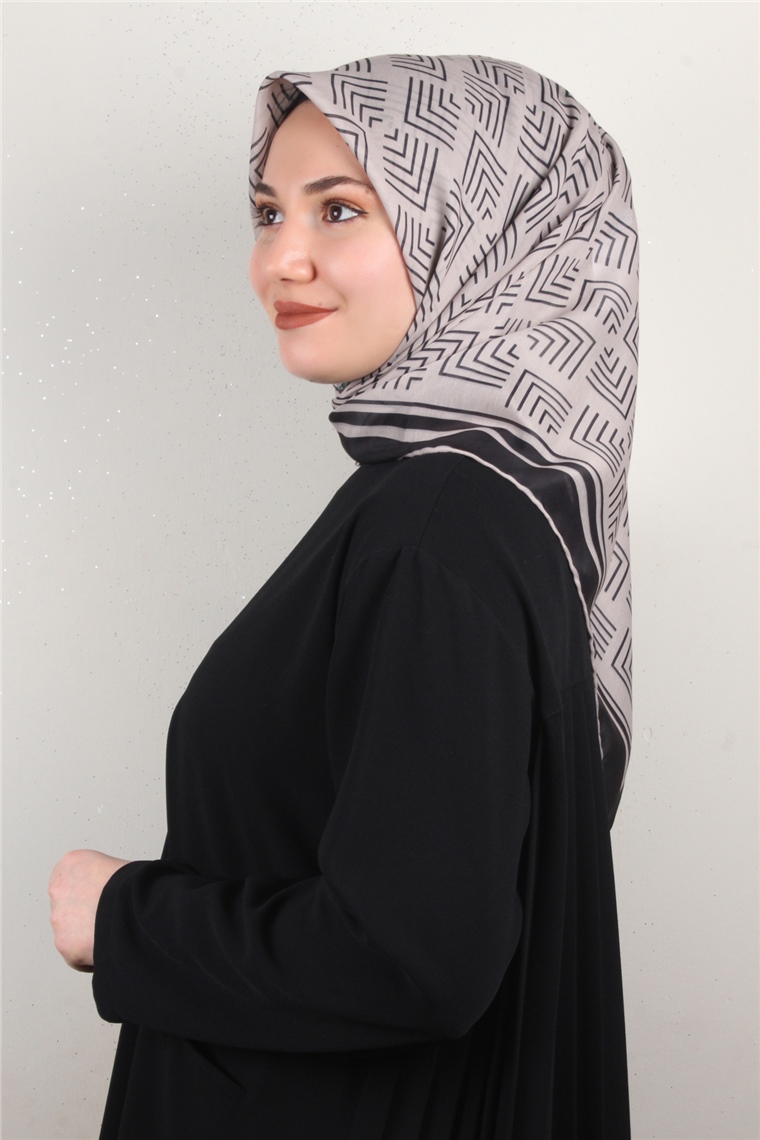 Pamuklu Soft Eşarp 3300-4 Siyah