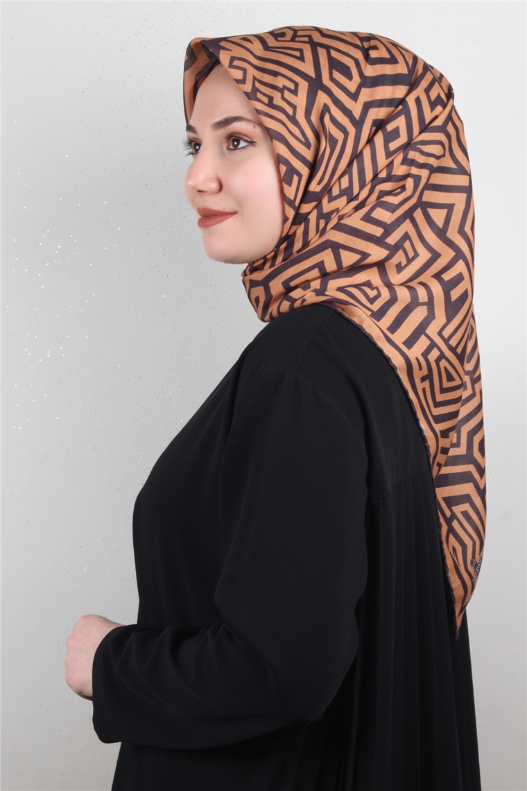 Pamuklu Soft Eşarp 3301-5 Bal Kabağı