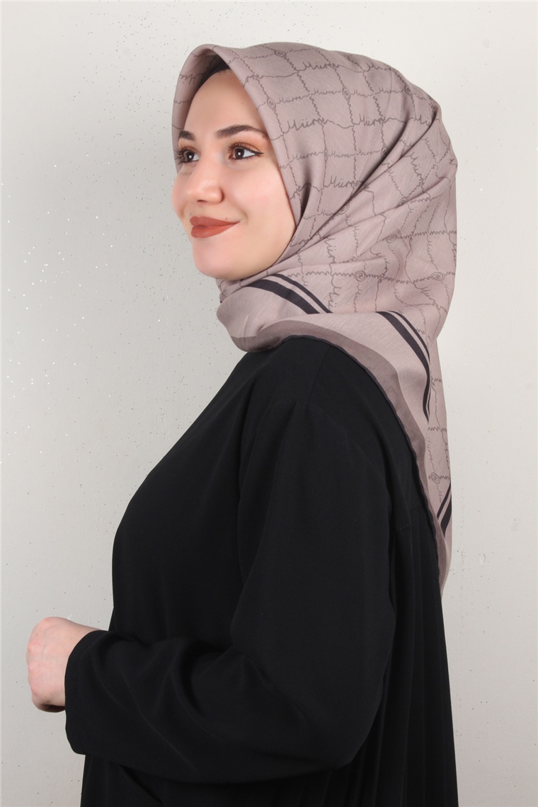Pamuklu Soft Eşarp 3304-2 Sütlü Kahve