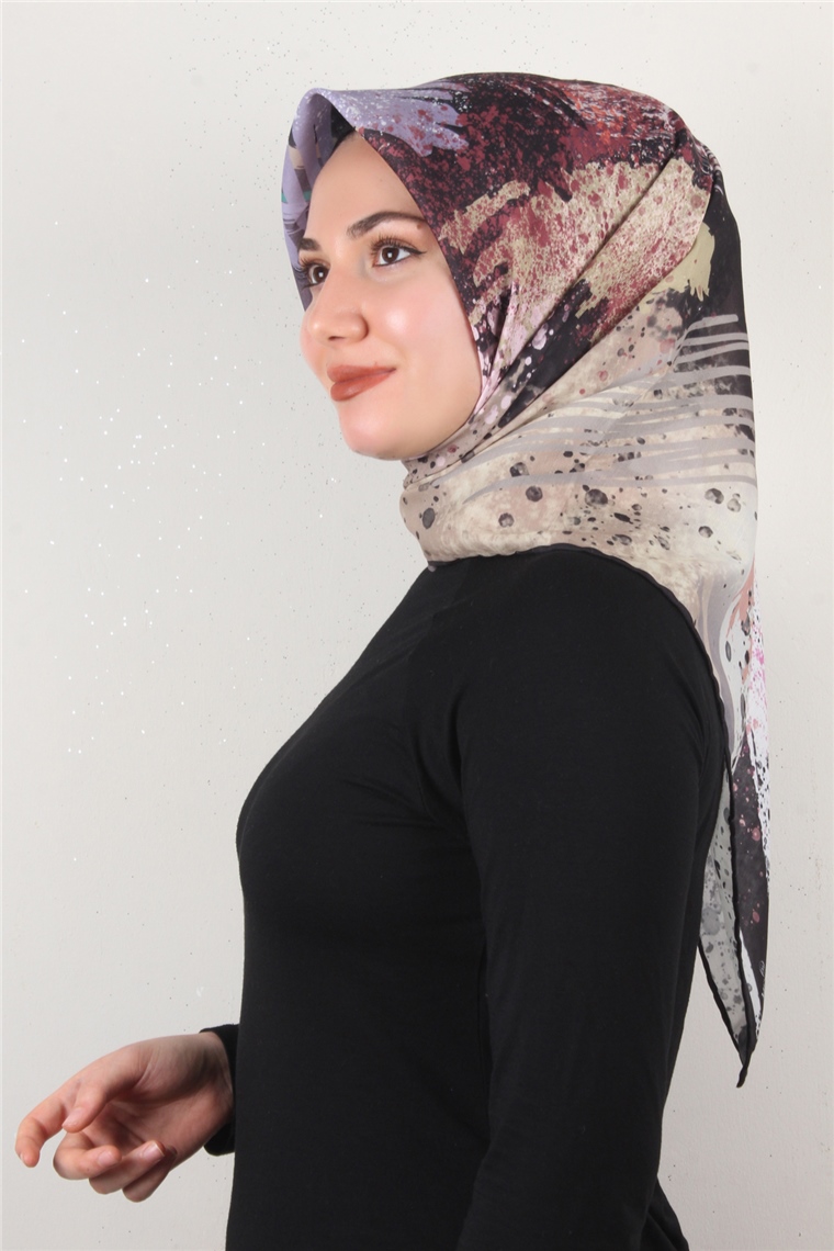 Pamuklu Soft Eşarp 3307-6 Sütlü Kahve