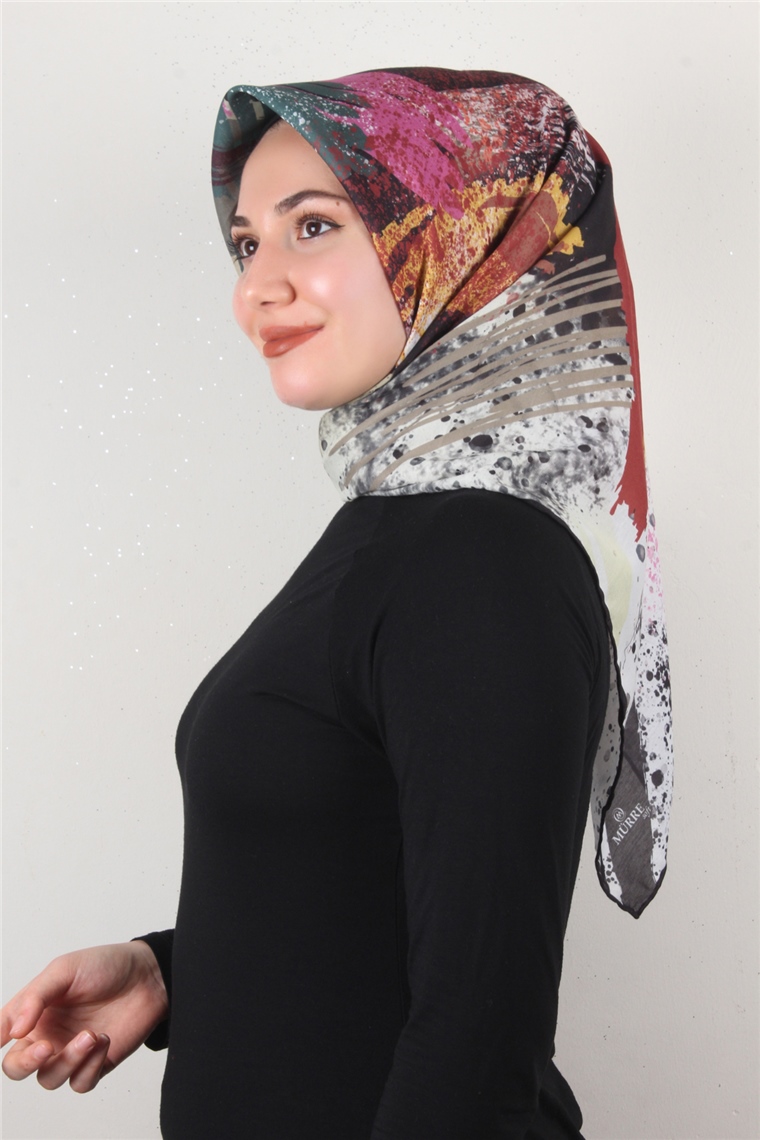 Pamuklu Soft Eşarp 3307-8 Sütlü Kahve