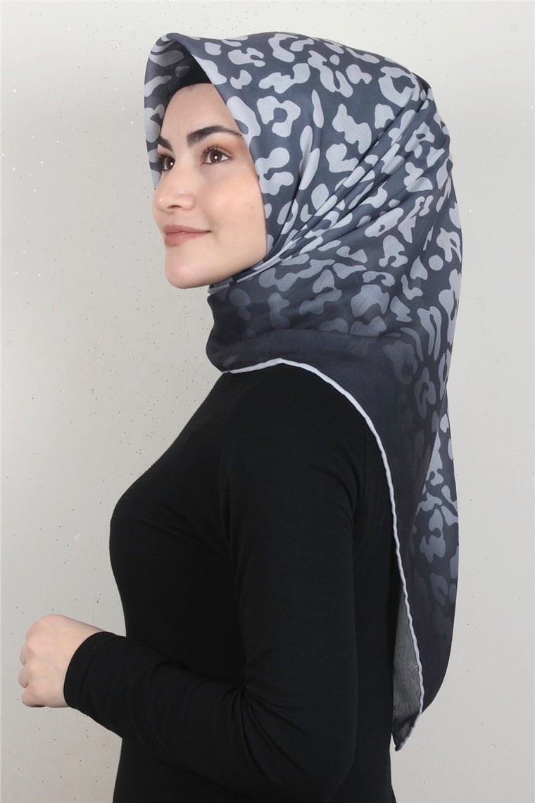 Pamuklu Soft Eşarp 3317-4 Füme