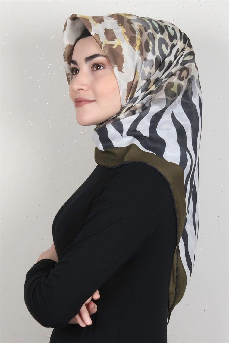 Pamuklu Soft Eşarp 3318-1 Karamel