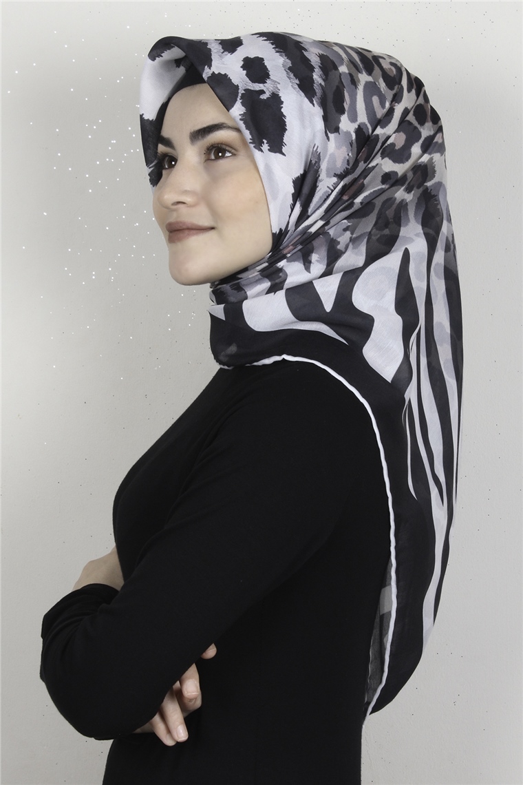 Pamuklu Soft Eşarp 3318-2 Siyah