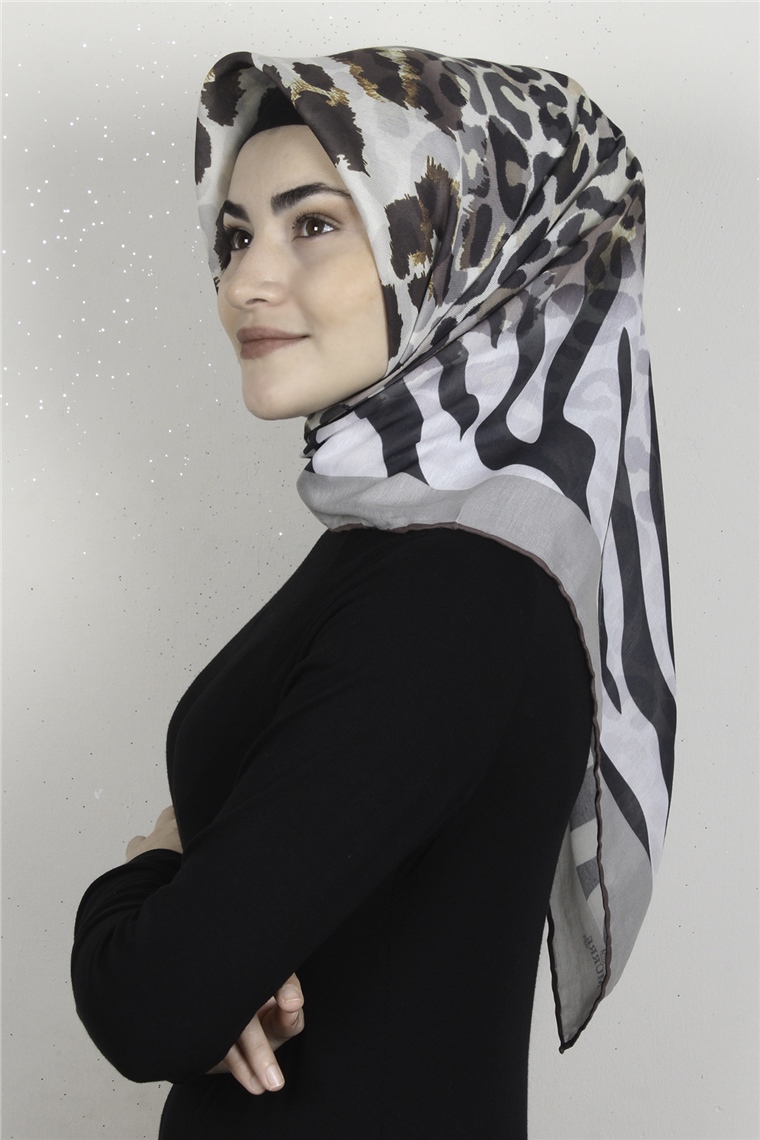 Pamuklu Soft Eşarp 3318-3 Taş