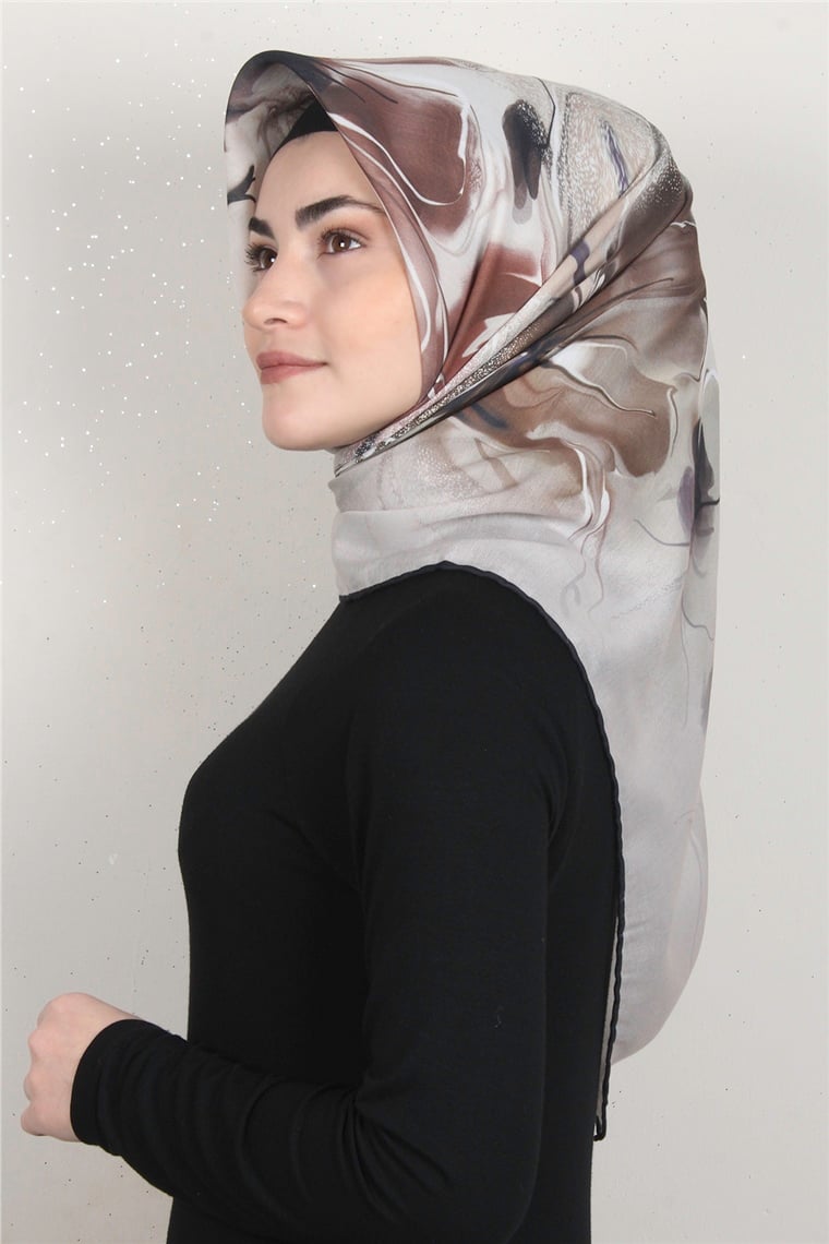 Pamuklu Soft Eşarp 3319-2 Taş