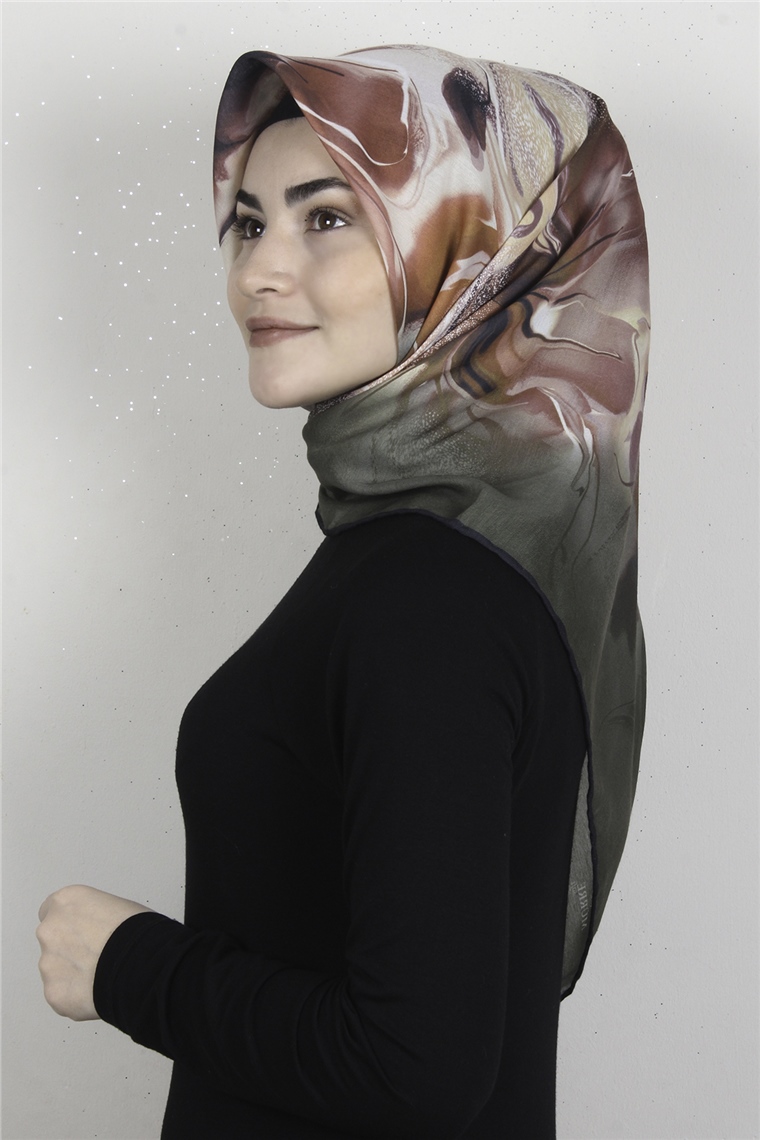 Pamuklu Soft Eşarp 3319-5 Haki