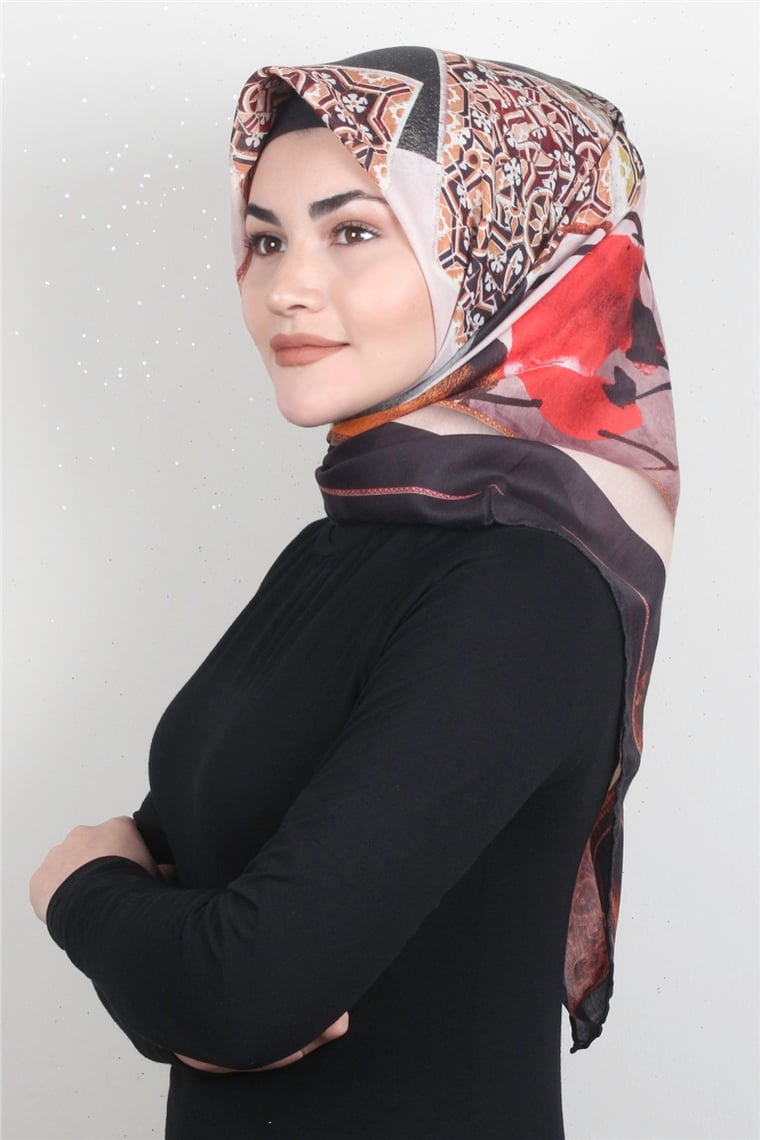 Pamuklu Soft Eşarp 3327-1 Siyah