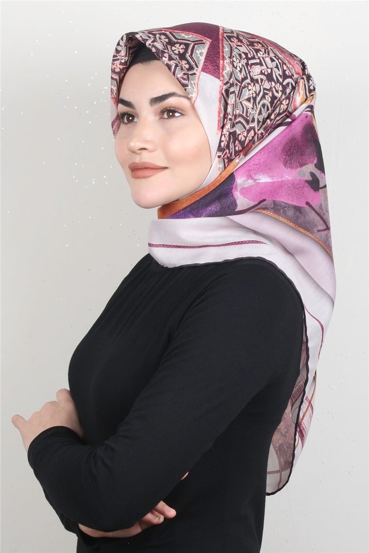 Pamuklu Soft Eşarp 3327-11 Pudra