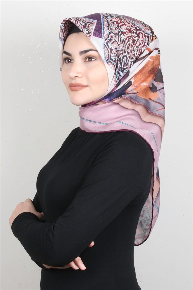Pamuklu Soft Eşarp 3327-12 Pudra