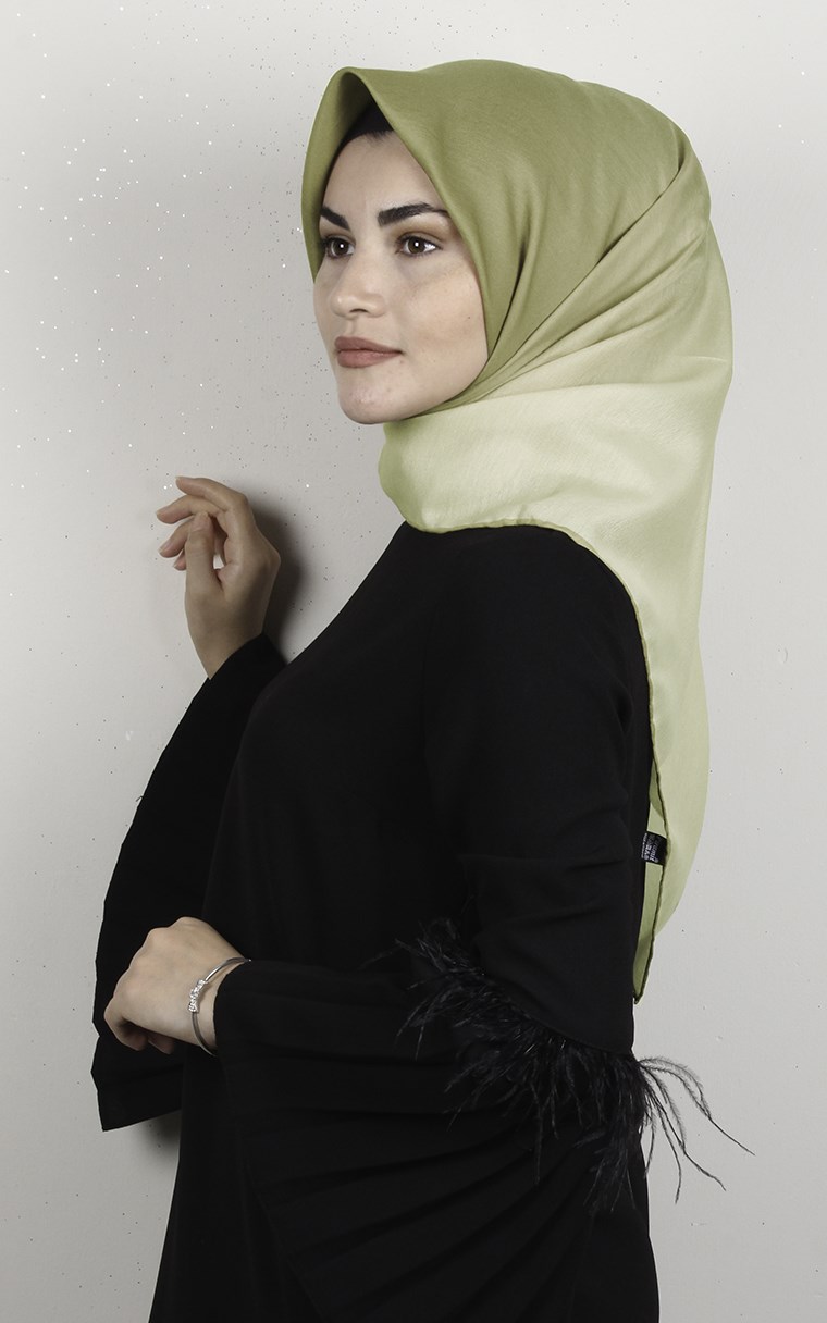 Pamuklu Soft Eşarp 3331-1 Yağ Yeşili
