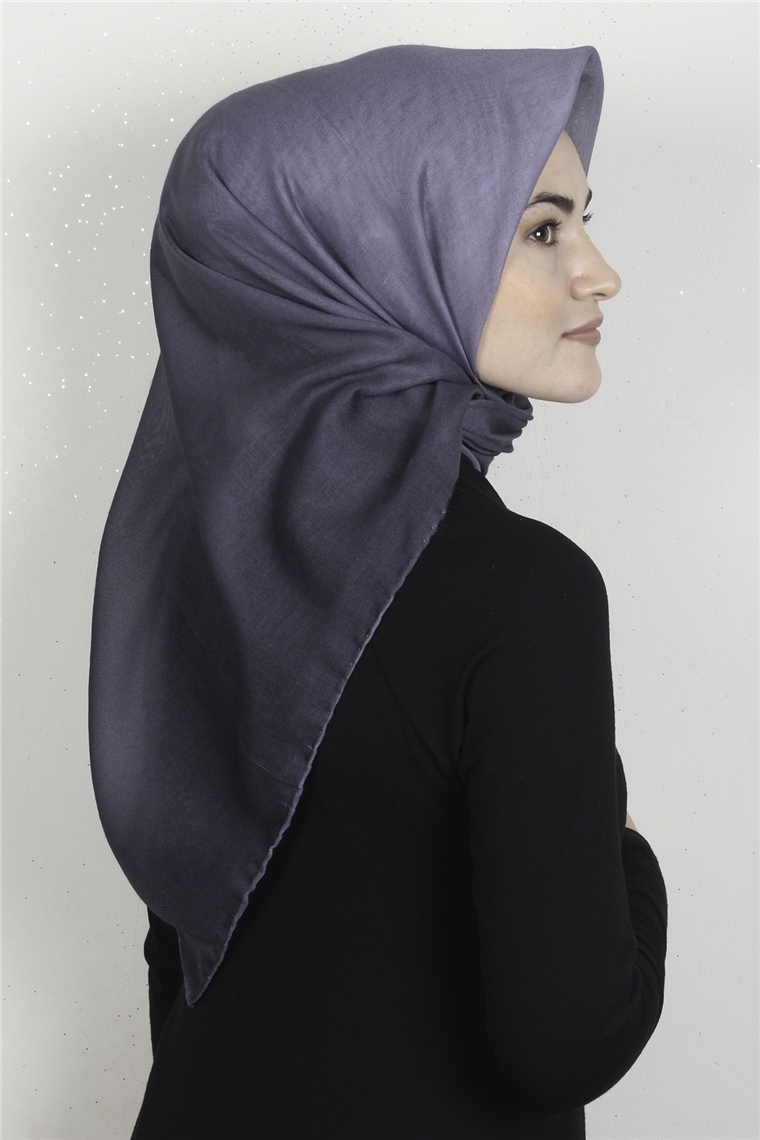 Pamuklu Soft Eşarp 3331-37 Mavi