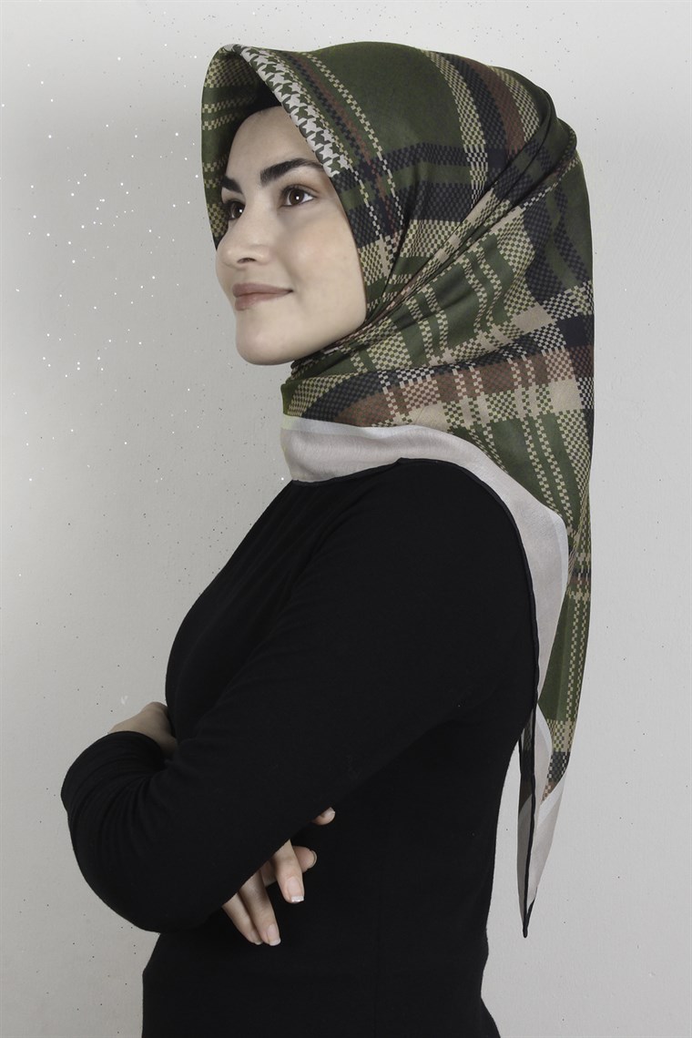 Pamuklu Soft Eşarp 3335-10 Fıstık Yeşili
