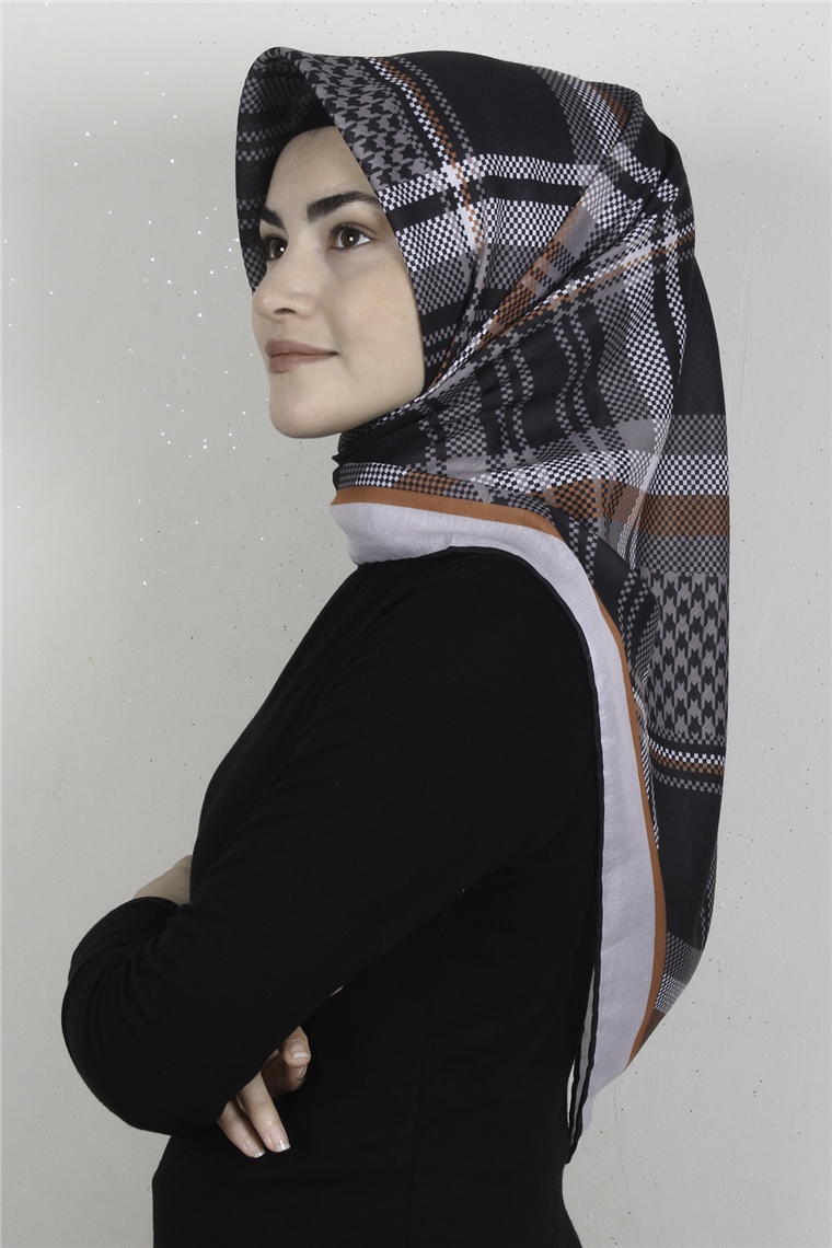 Pamuklu Soft Eşarp 3335-5 Siyah