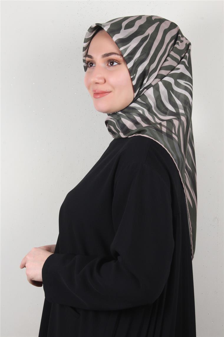 Pamuklu Soft Eşarp 3338-3 Haki