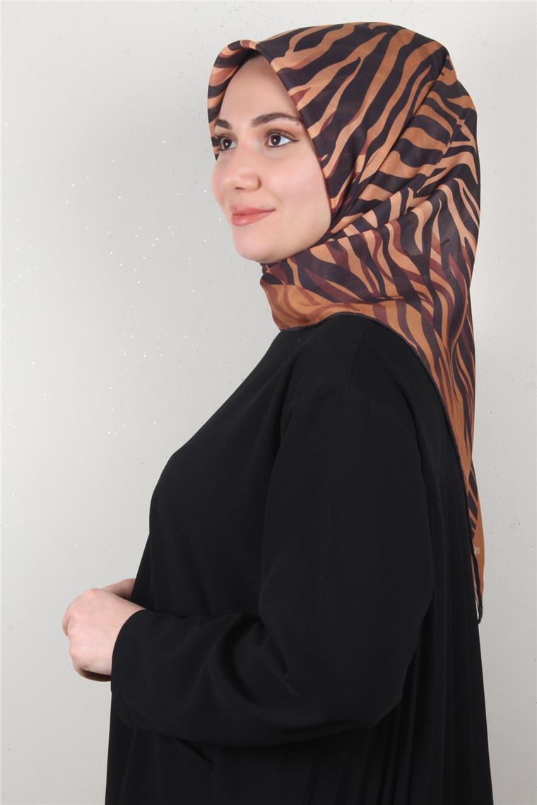 Pamuklu Soft Eşarp 3338-4 Bal Kabağı