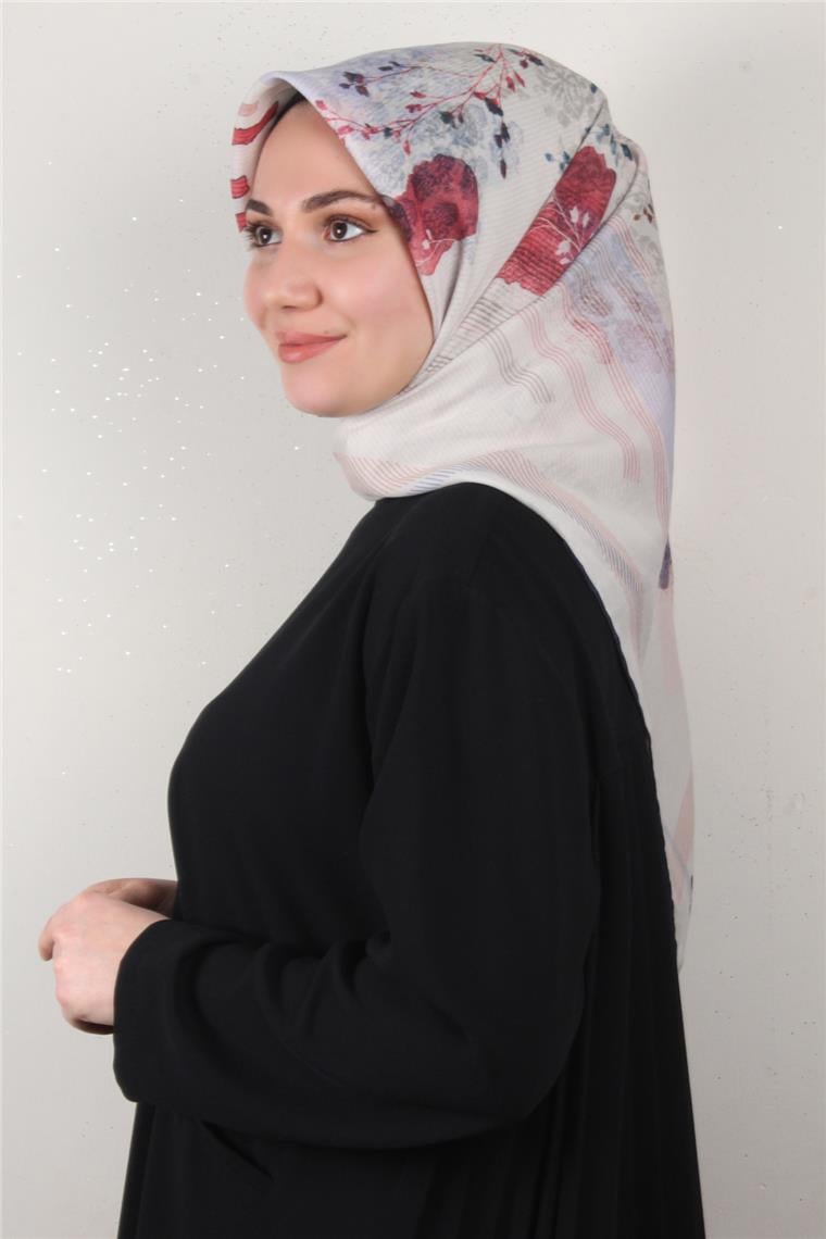 Pamuklu Soft Eşarp 3339-10 Lacivert