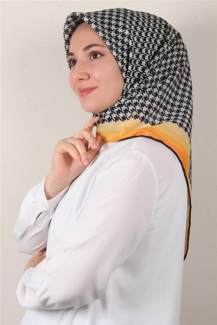 Pamuklu Soft Eşarp 3340-4 Sarı