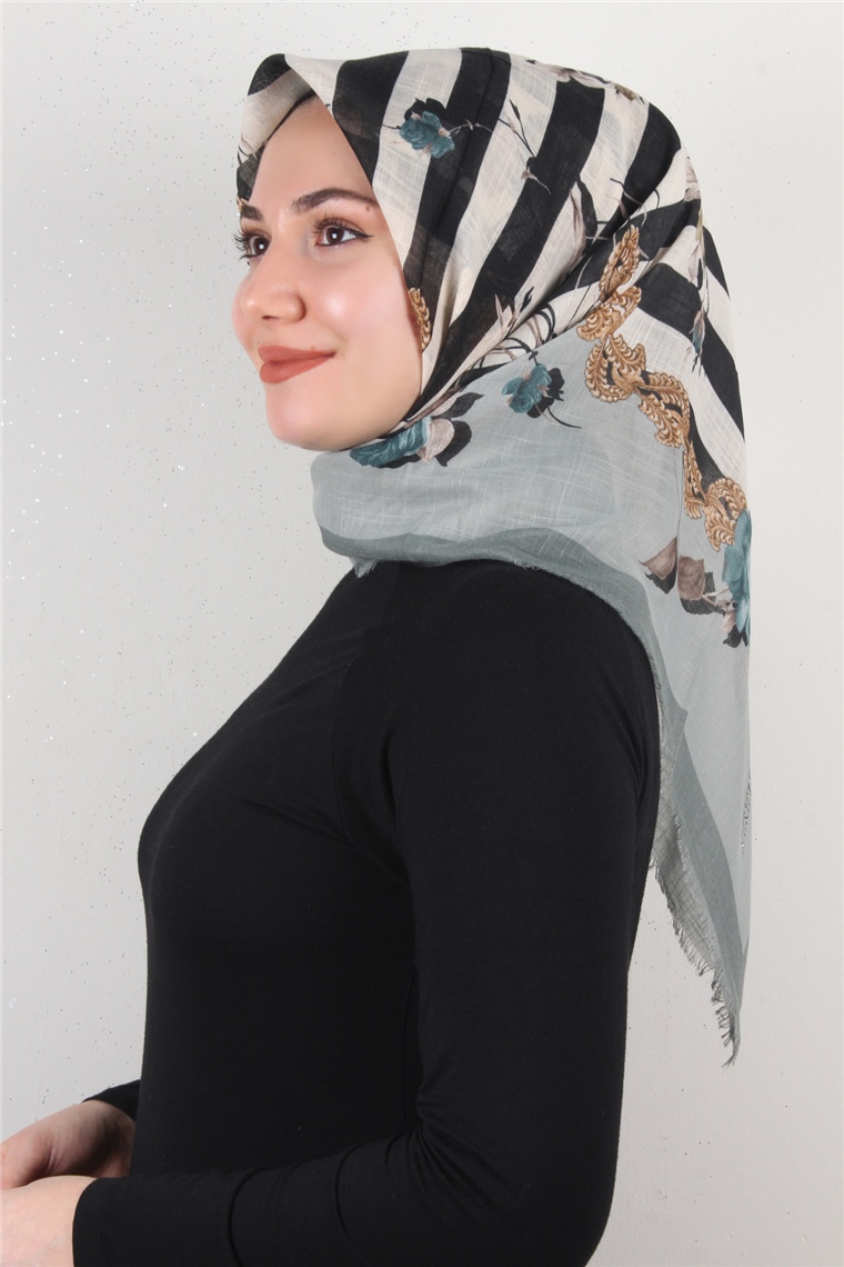 Pamuklu Trend Eşarp 9800-6 Mint Yeşili
