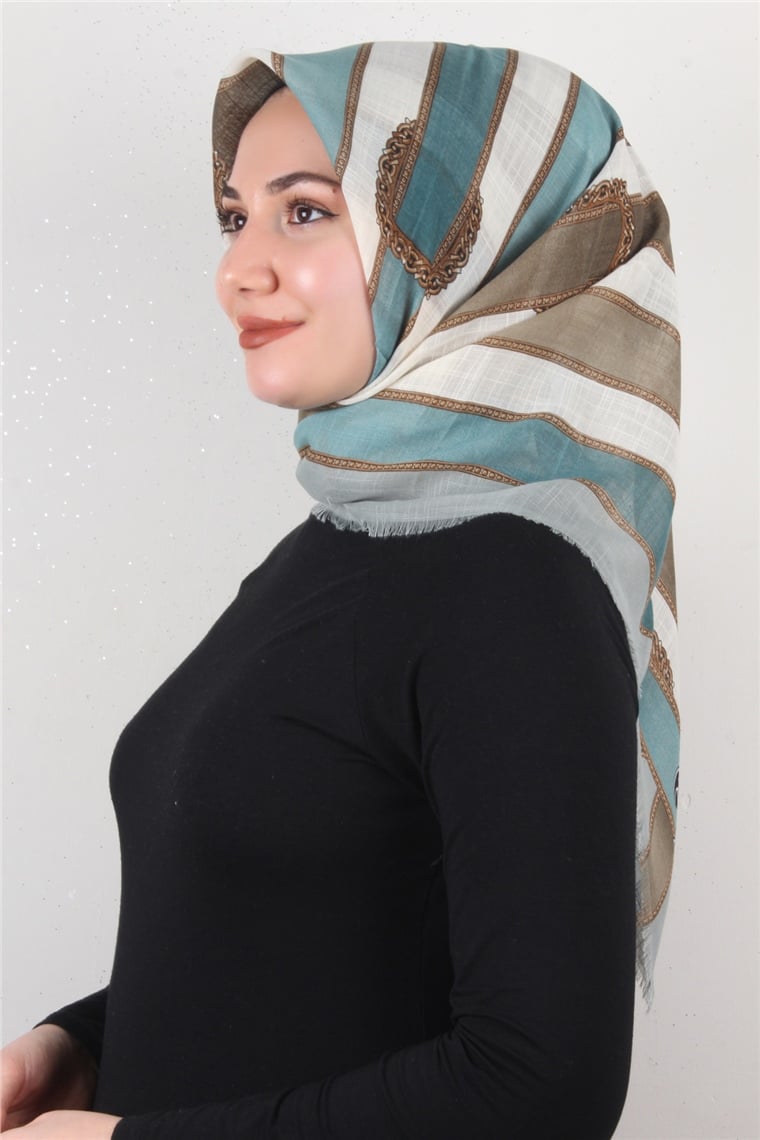 Pamuklu Trend Eşarp 9801-8 Mint Yeşili