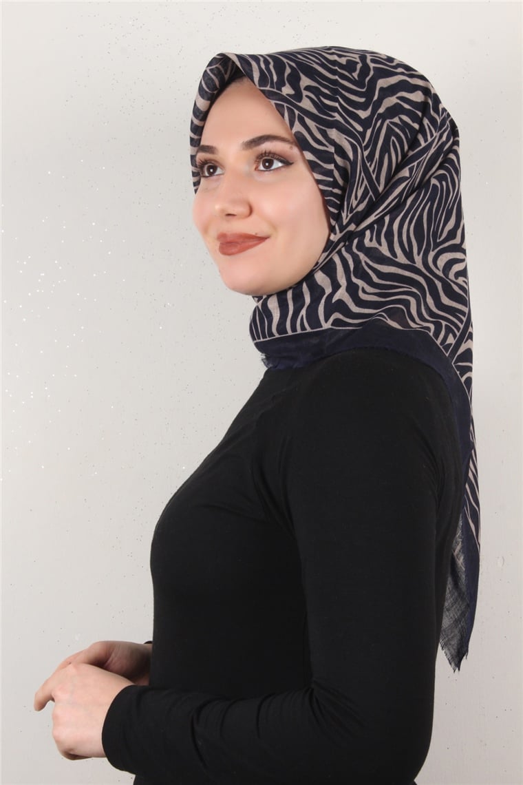 Pamuklu Trend Eşarp 9802-7 Laci-Bej