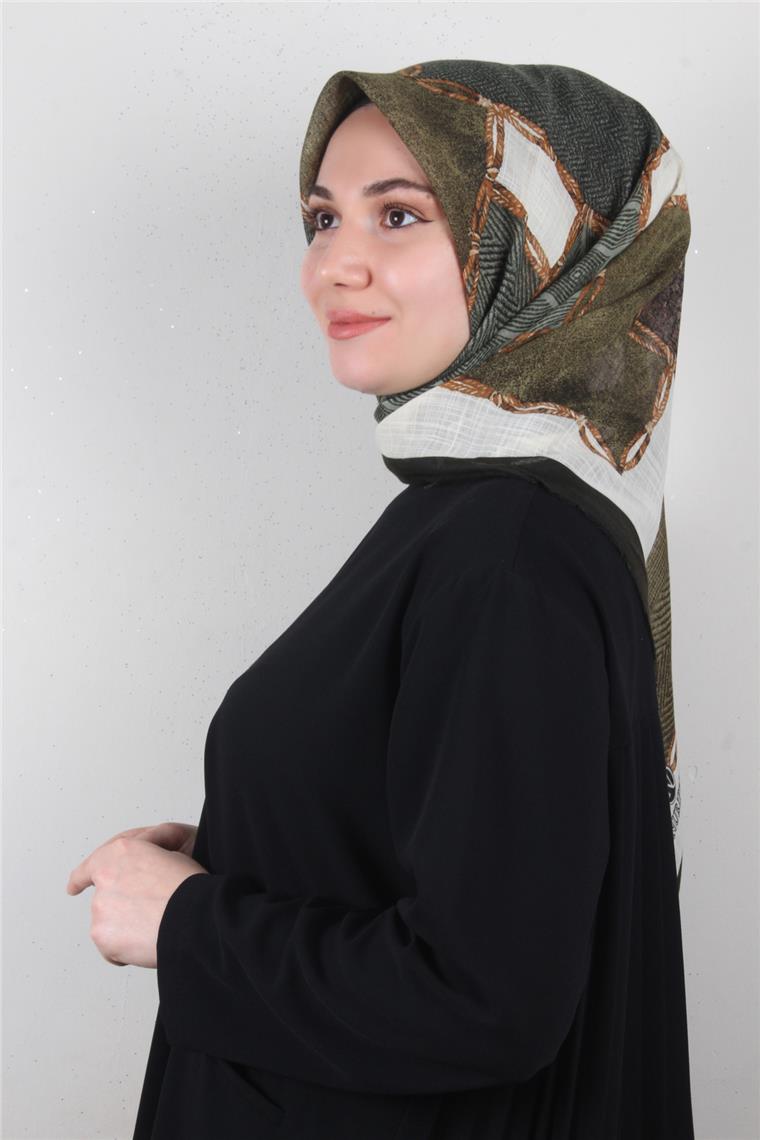 Pamuklu Trend Eşarp 9803-7 Yeşil