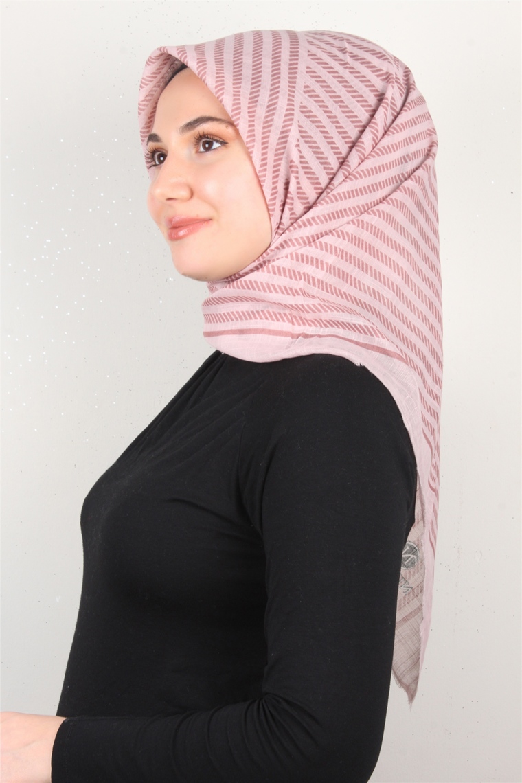 Pamuklu Trend Eşarp 9903-2 Açık Pudra