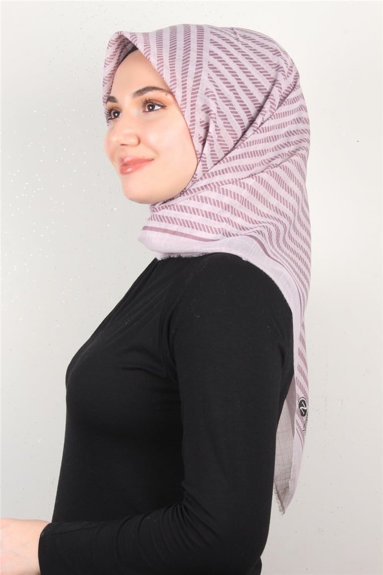 Pamuklu Trend Eşarp 9903-3 Lila