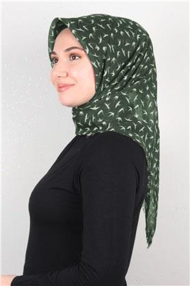 Pamuklu Trend Eşarp 9905-1 Koyu Yeşil