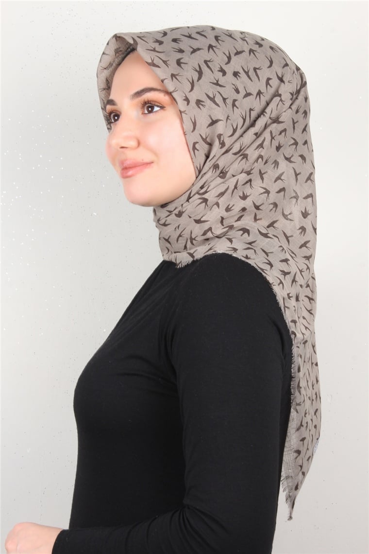 Pamuklu Trend Eşarp 9905-14 Toprak