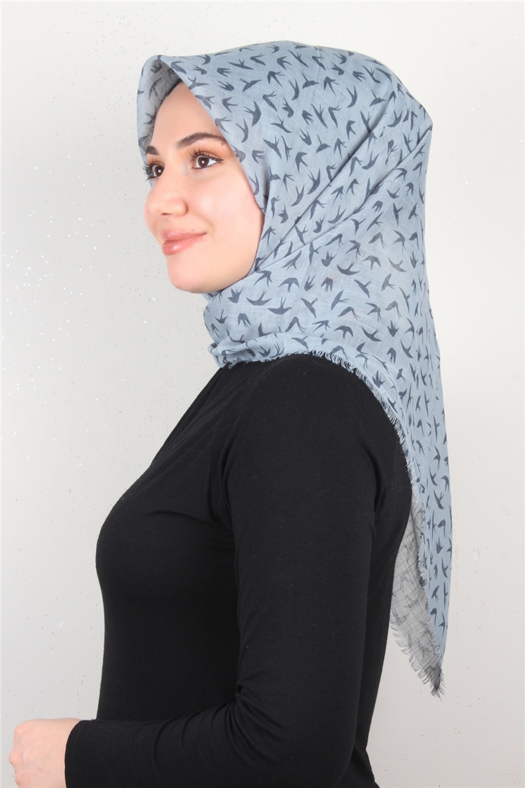 Pamuklu Trend Eşarp 9905-9 Cam Göbeği