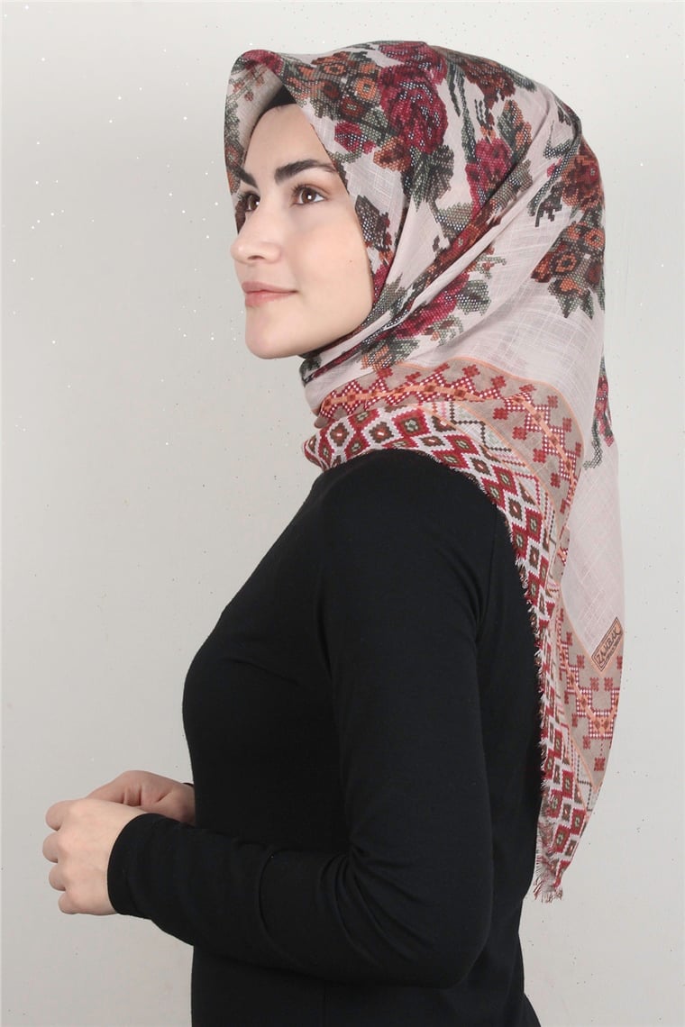 Pamuklu Trend Eşarp 9907-11 Bej