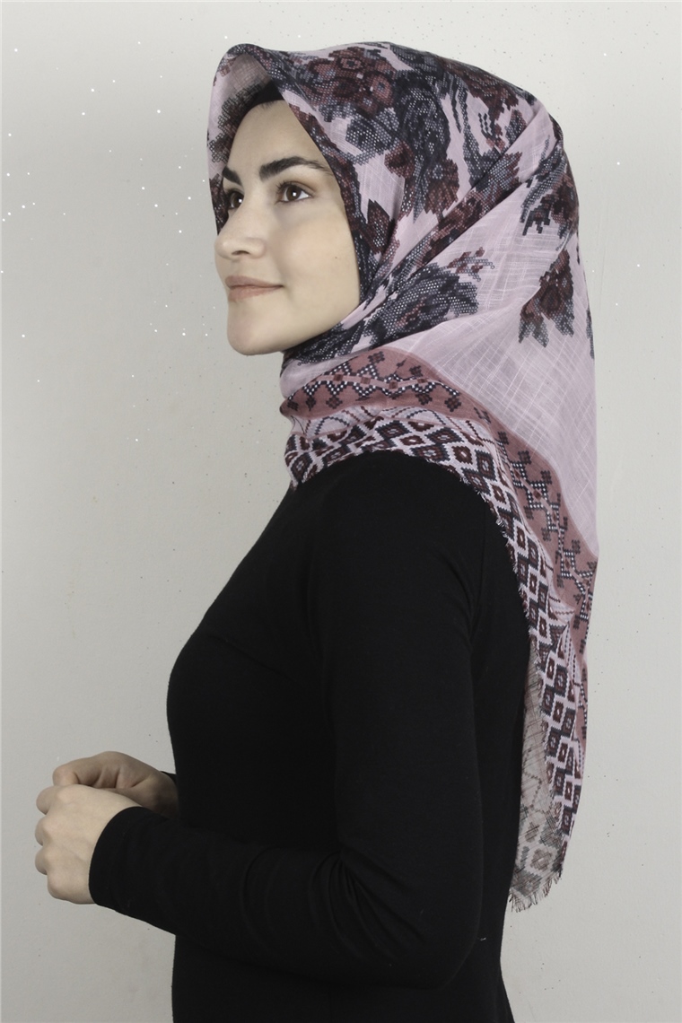 Pamuklu Trend Eşarp 9907-2 Açık Pembe
