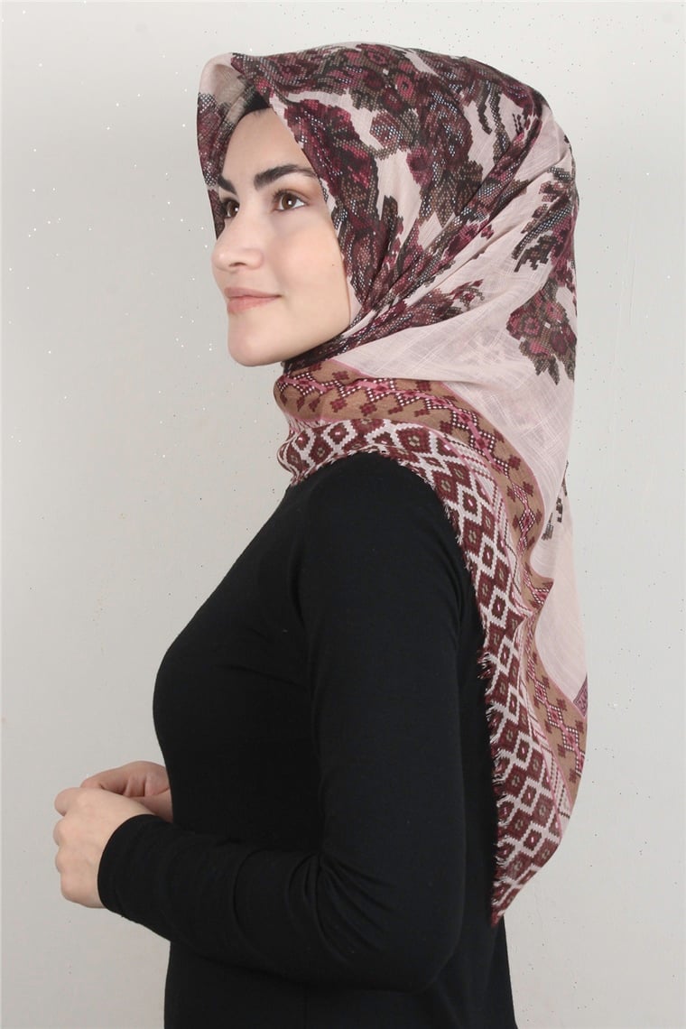 Pamuklu Trend Eşarp 9907-6 Nude