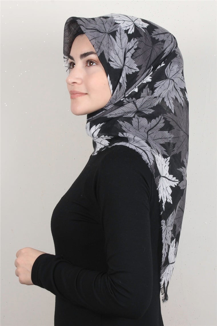 Pamuklu Trend Eşarp 9908-10 Siyah