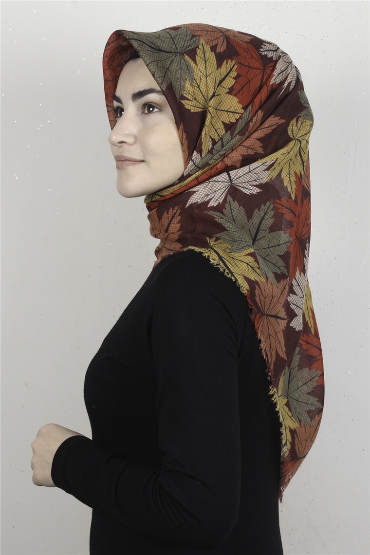 Pamuklu Trend Eşarp 9908-9 Bordo