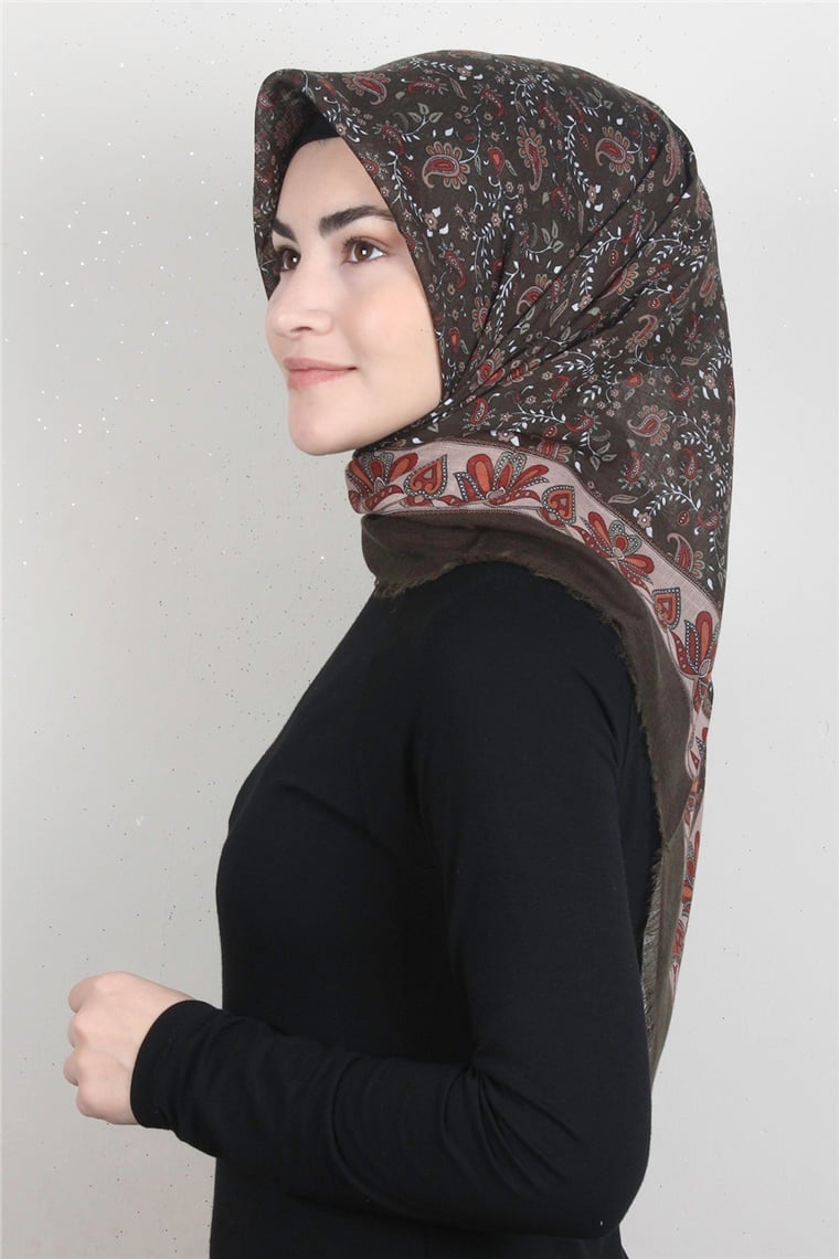 Pamuklu Trend Eşarp 9910-18 Haki