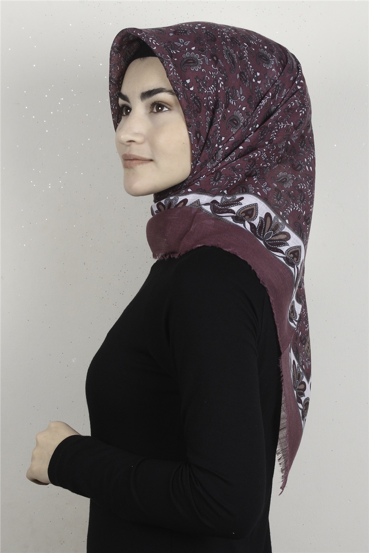 Pamuklu Trend Eşarp 9910-2 Gül Kurusu