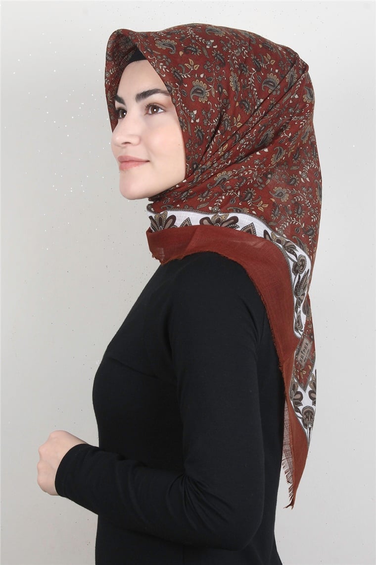 Pamuklu Trend Eşarp 9910-21 Taba