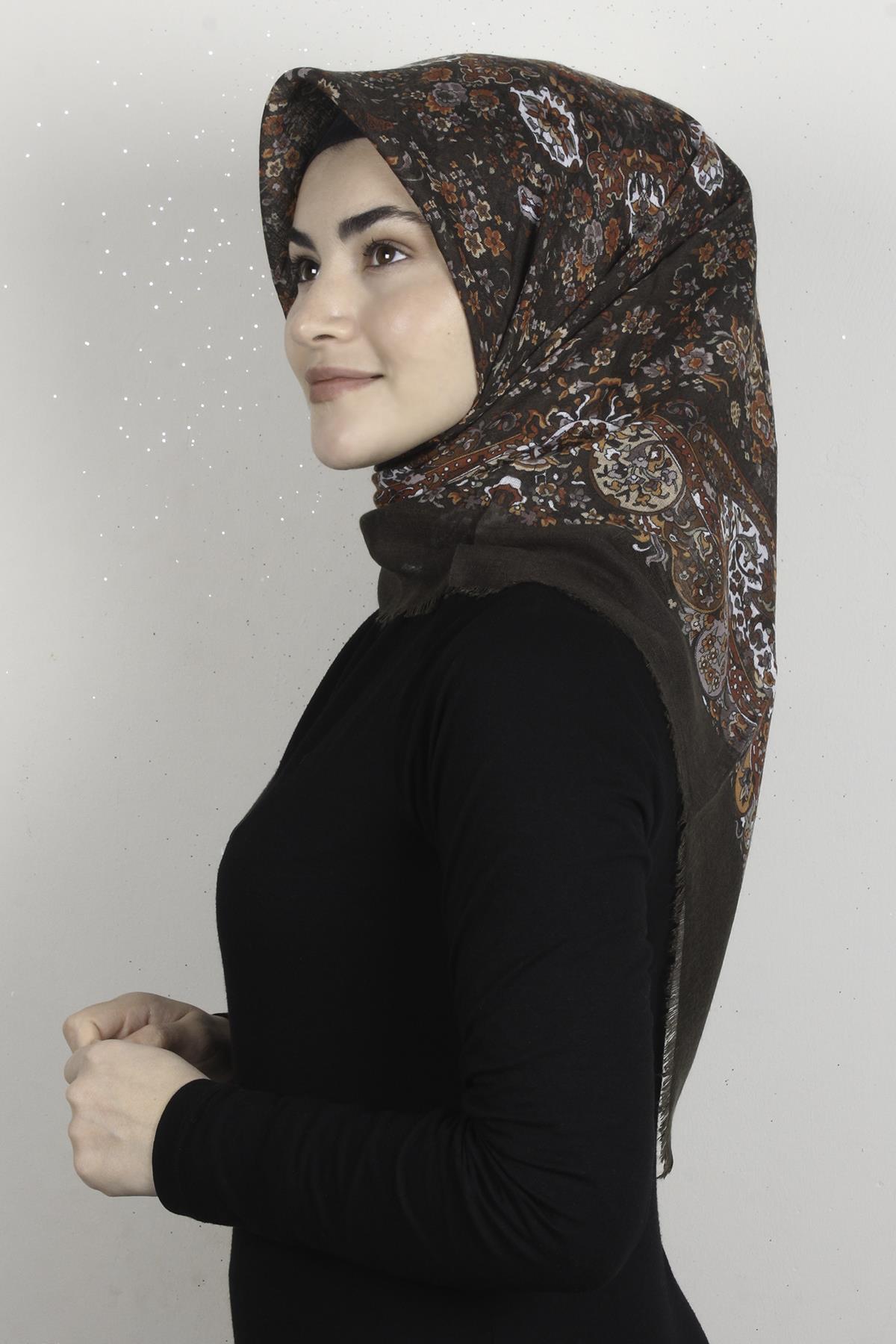 Pamuklu Trend Eşarp 9911-10 Haki