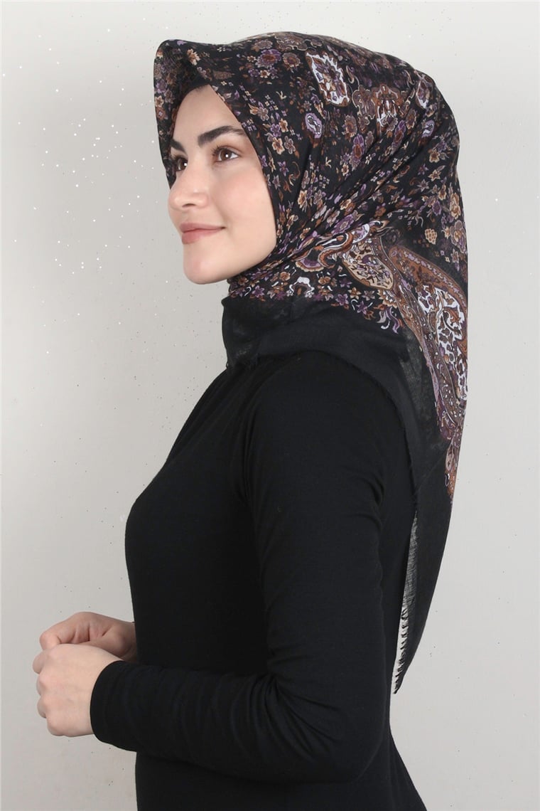 Pamuklu Trend Eşarp 9911-5 Siyah