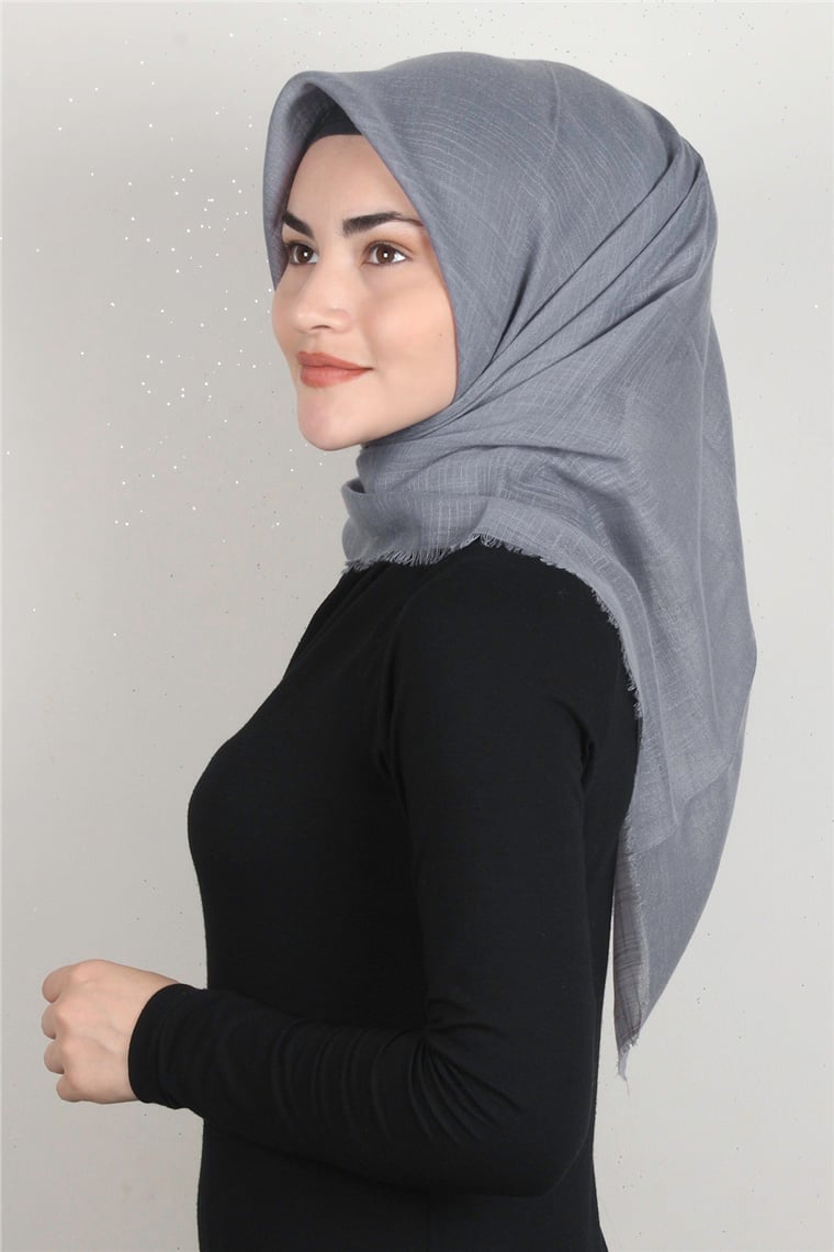 Pamuklu Trend Eşarp 9914-20 Füme