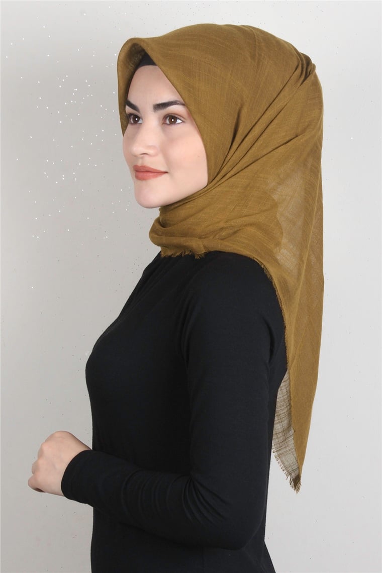 Pamuklu Trend Eşarp 9914-22 Karamel